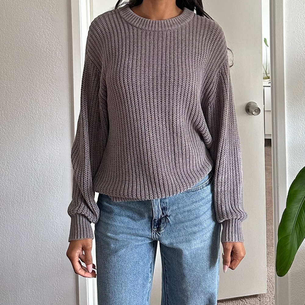 Aritzia Wilfred Salette Chenille Crewneck Sweater | Cozy | M